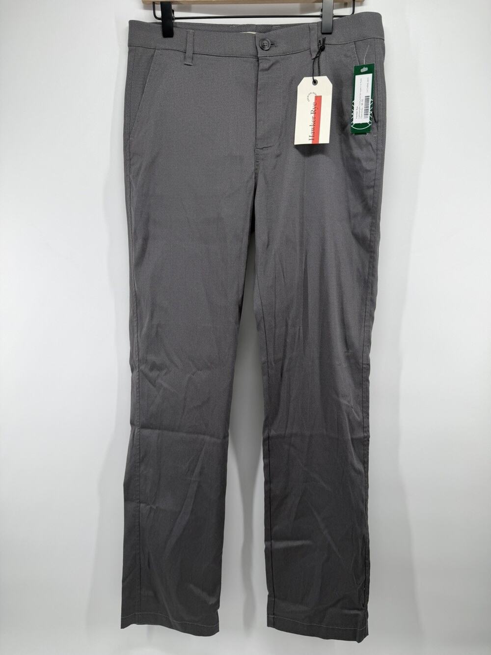 Hawker Rye Mens 30x32 Jacquard Textured Straight Fit Trousers Pants NWT
